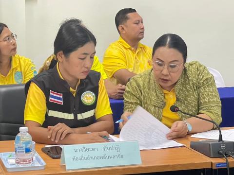 นายศุภชัย ช่วยชู นายอำเภอพลับพลาชัยตรวจเยี่ยม อบต.