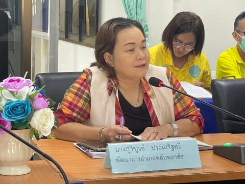 นายศุภชัย ช่วยชู นายอำเภอพลับพลาชัยตรวจเยี่ยม อบต.