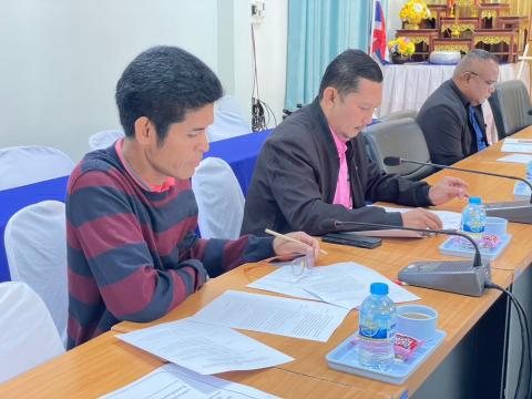 การประชุมคณะกรรมการติดตามและประเมินผลแผน