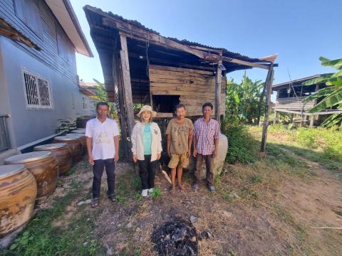 การลงพื้นที่สำรวจเพื่อให้การช่วยเหลือปรับปรุงที่พักอาศัย