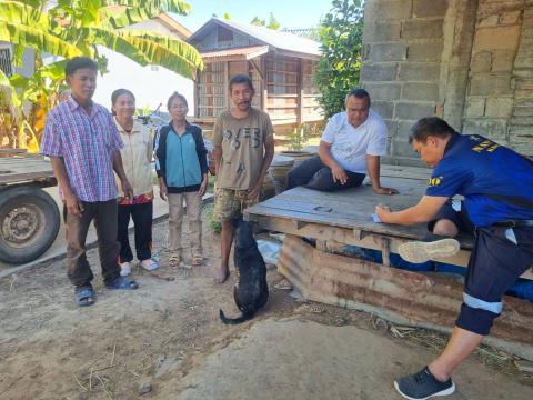 การลงพื้นที่สำรวจเพื่อให้การช่วยเหลือปรับปรุงที่พักอาศัย