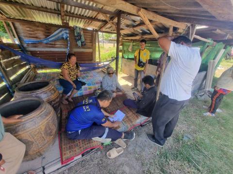 การลงพื้นที่สำรวจเพื่อให้การช่วยเหลือปรับปรุงที่พักอาศัย