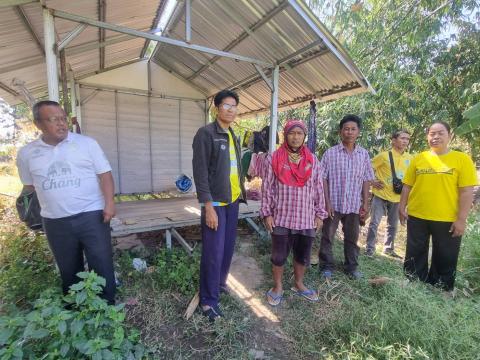 การลงพื้นที่สำรวจเพื่อให้การช่วยเหลือปรับปรุงที่พักอาศัย